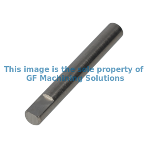 Shaft for lower evacuation pulley, => 1989