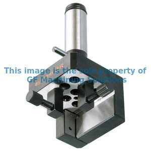 Holder with hardened reference part Ø20 mm for mounting square and flat electrodes.