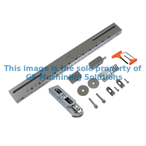 Kit for clamping rectangular workpieces. Single support.