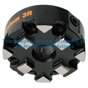 Cast chuck with mounting flange for mounting on the machine spindle or in a fixture.
