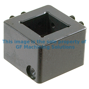 Unhardened holder for square or round electrodes, max 30 mm. To be mounted on 3R-651.7E-S, 3R-651.7E-XS or 3R-651.7E-P.