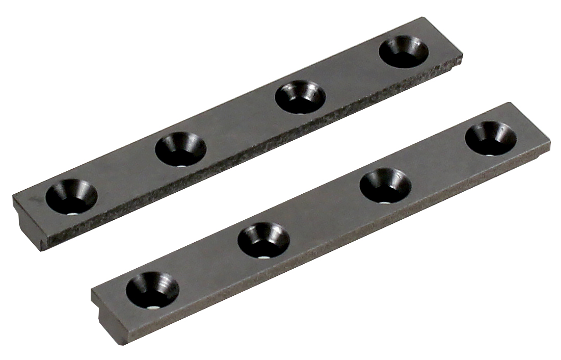 Clamping inserts 125 mm. Rough carbide coating. Fits on centering vice, Dynafix, 3R-778-CV.
