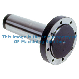 Taper attachment for mounting chucks in taper spindles. Note: Manufactured on request. State machine type, taper (1), drawbar thread (2) and which 3R chuck is to be mounted. 