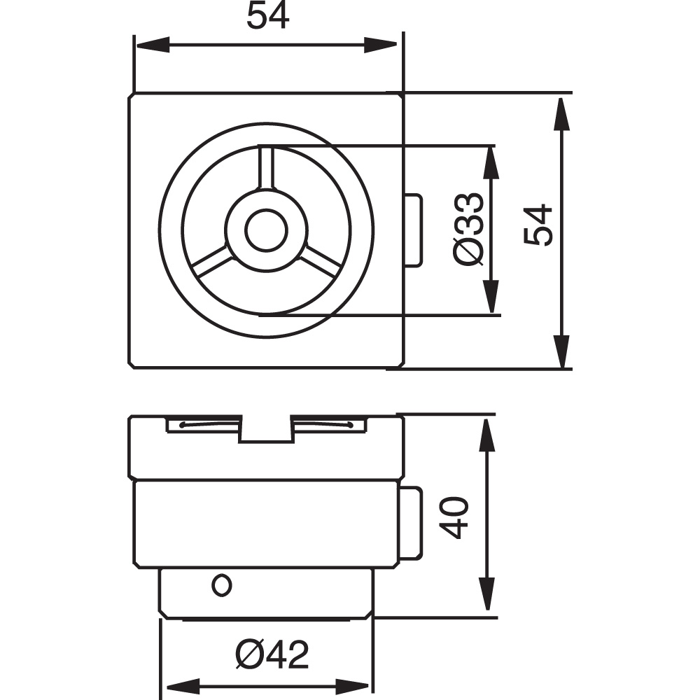 Manual chuck adapter, MacroJunior
