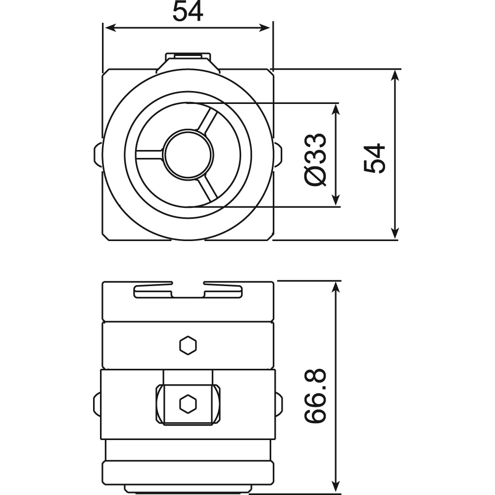Manual chuck adapter, Macro-MacroJunior