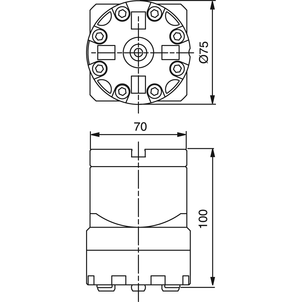 Manual chuck adapter, Macro-Macro