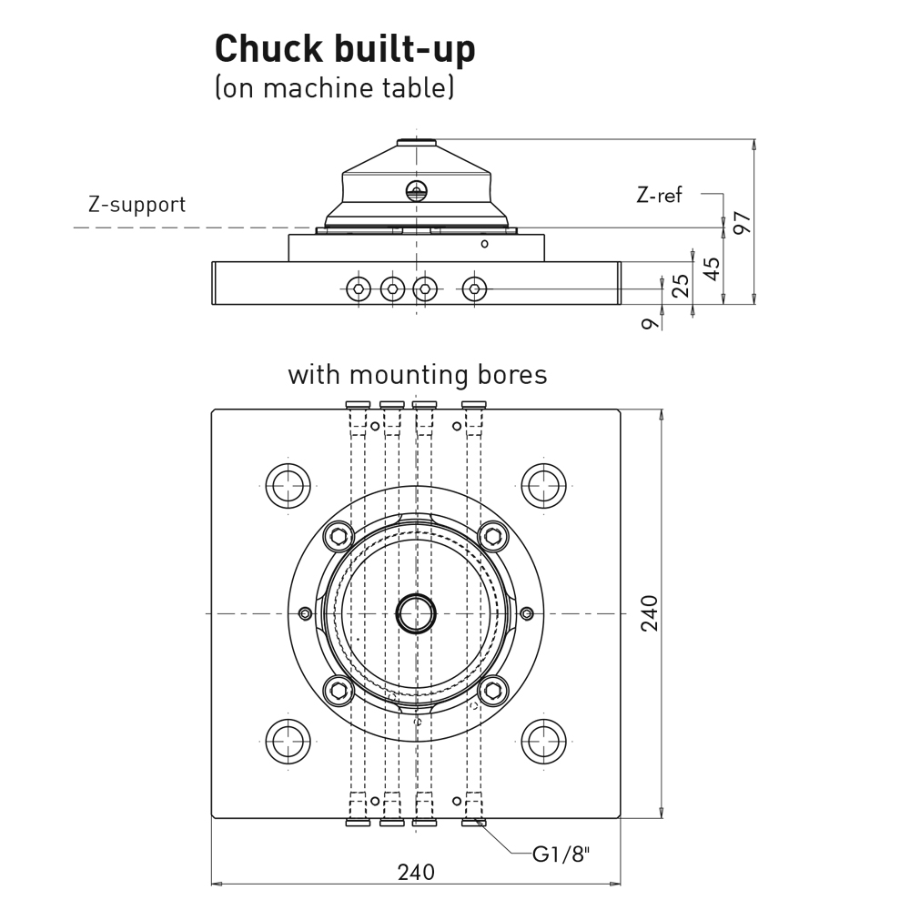 Built-up chuck, DelphinBIG