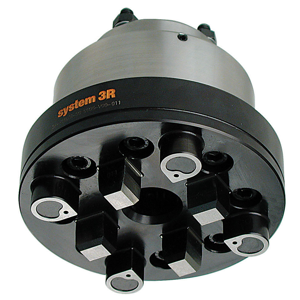 Pneumatic chuck for permanent mounting in the machine spindle.
Note: XYZ-references of hardened and ground steel, larger
Z-references. Note: When ordering state machine make and type.;