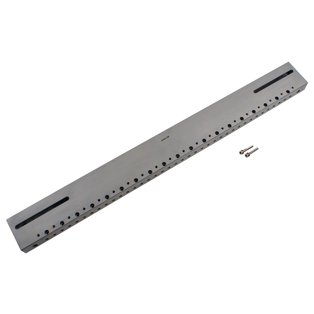 Universal ruler for mounting directly on the machine table. Fits machine tables with hole pitch 565-830 mm.