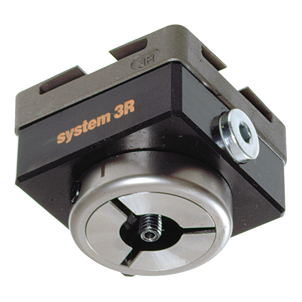 For mounting in the Macro system. Axial locking screw with channel for flushing through the electrode.