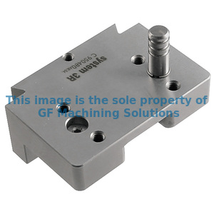 Adapter for System 3R clamping elements with adaptation height 15 / 25 mm: with Unimatic dovetail slide.